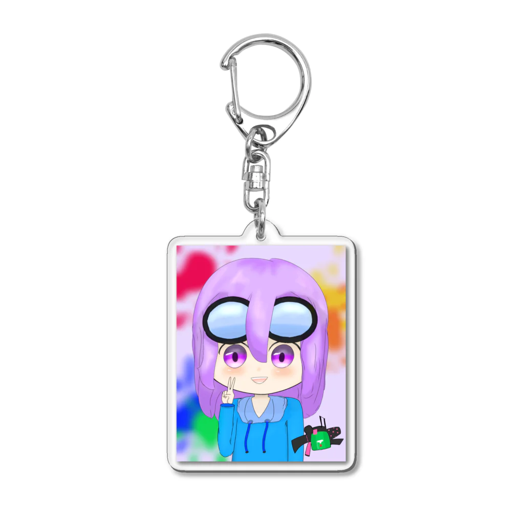 ぐっぴーちゃんねるのいかてんくんイラスト Acrylic Key Chain