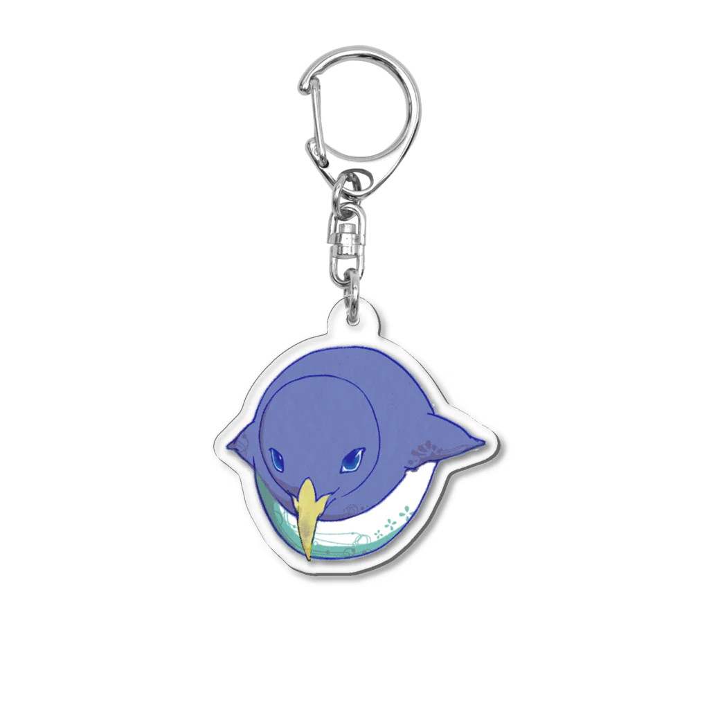 向井利元のペンギン正面キーホルダー Acrylic Key Chain