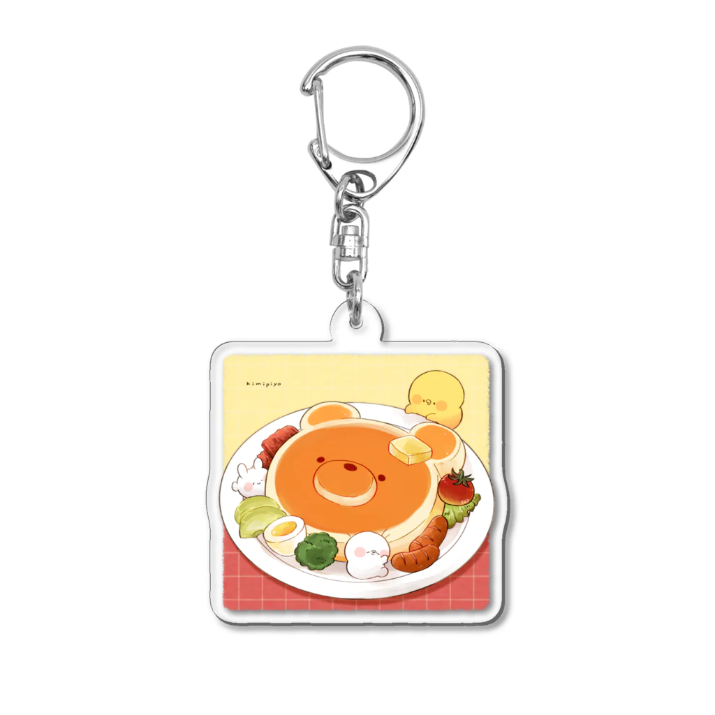 てんみやきよのひよことお食事 Acrylic Key Chain