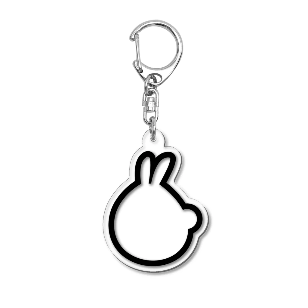 ラキラビのうさぎシルエットシリーズ Acrylic Key Chain