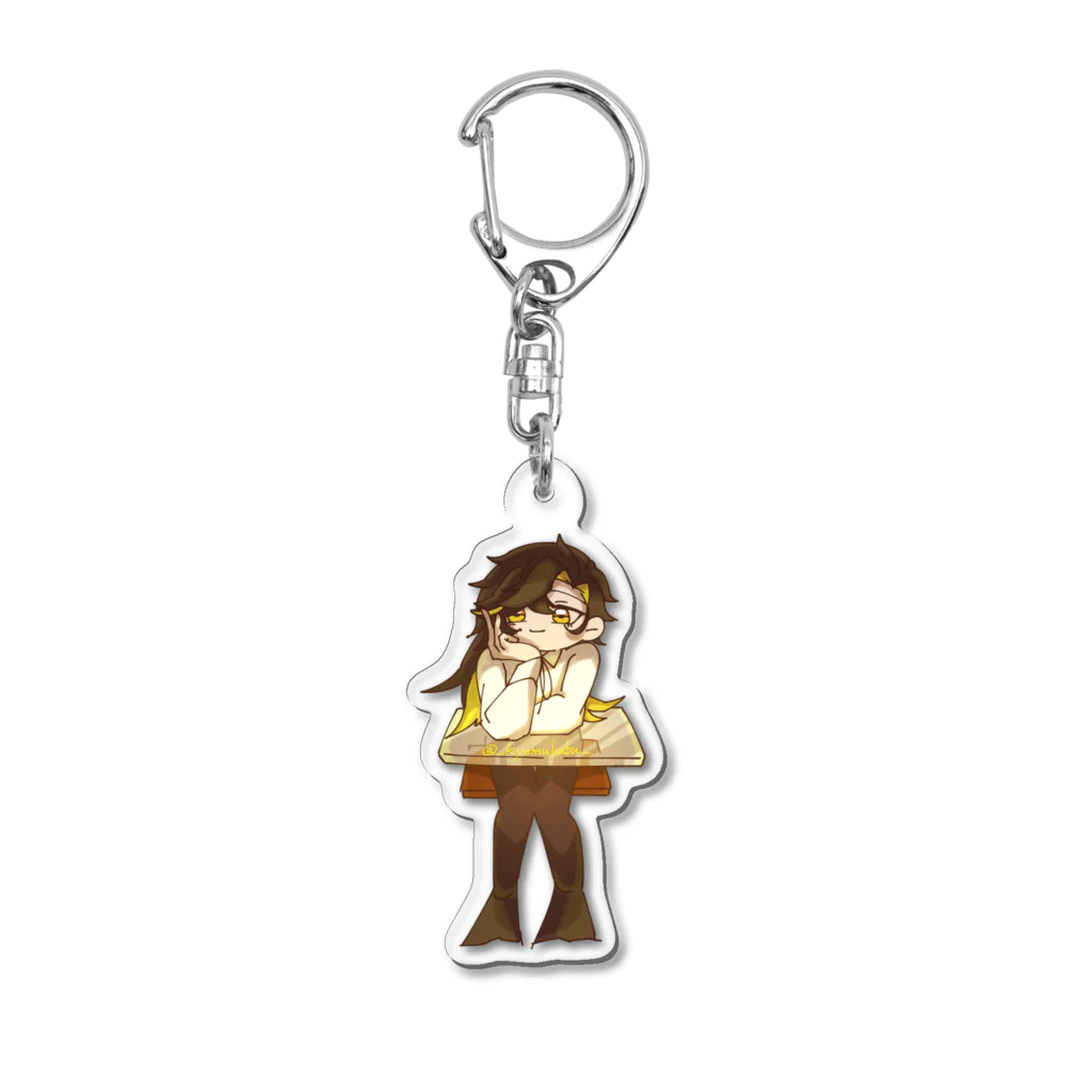 空白 蕪太のこっちを覗く米田さん Acrylic Key Chain