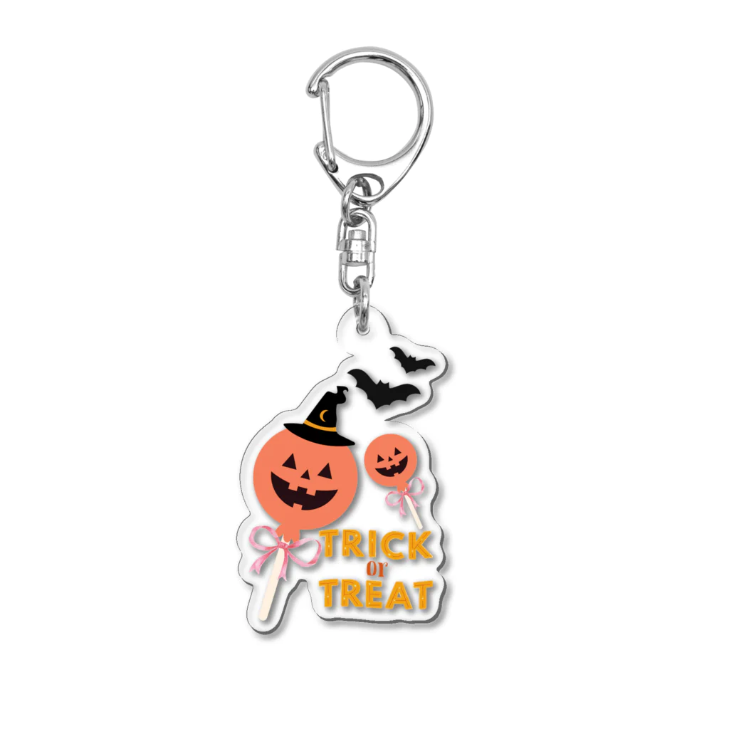 春のくまさんのハッピーハロウィン！ Acrylic Key Chain