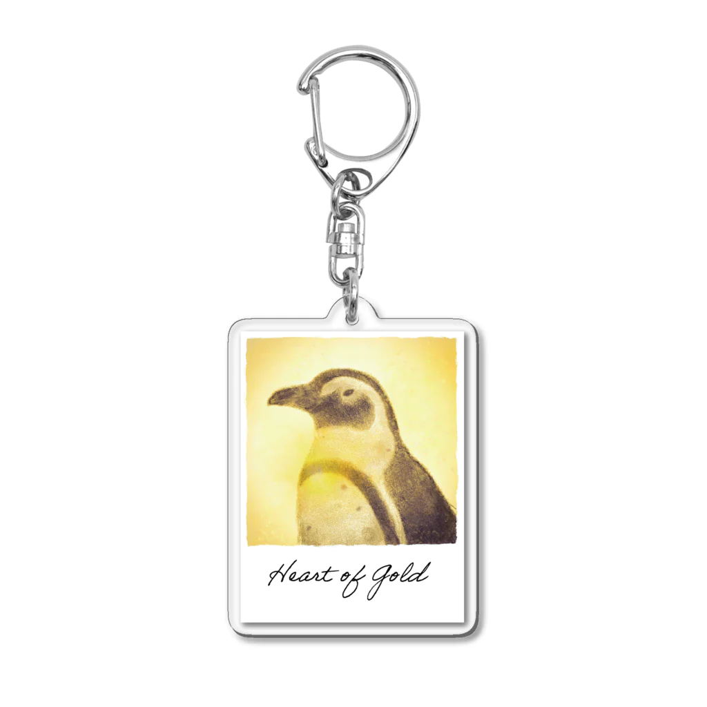 Icchy ぺものづくりのHeart of Gold Acrylic Key Chain