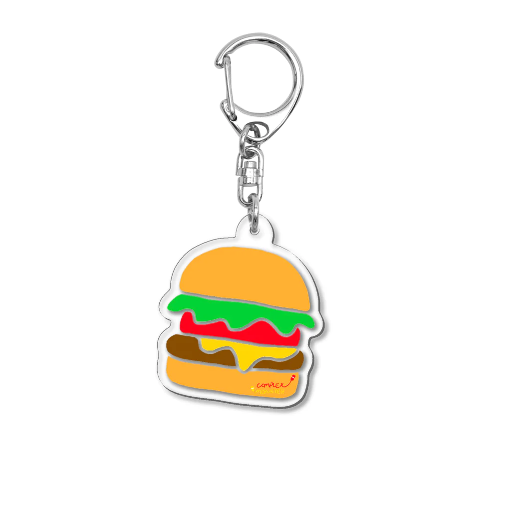 COMPLEX MONSTERのハンバーガー Acrylic Key Chain