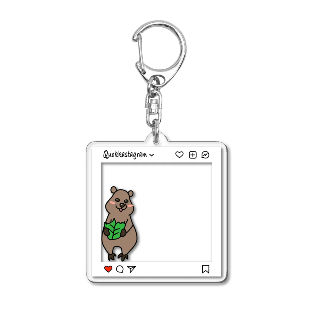 ri_animaldesignのクォッカスタグラム Acrylic Key Chain