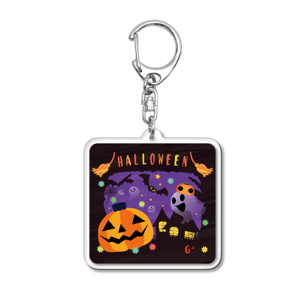 イラスト MONYAAT のacハロウィン Acrylic Key Chain