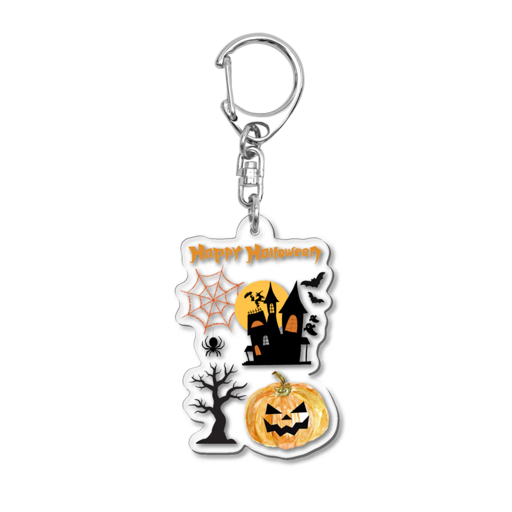 orange|Hのハッピーハロウィン♫お菓子くれー！ Acrylic Key Chain