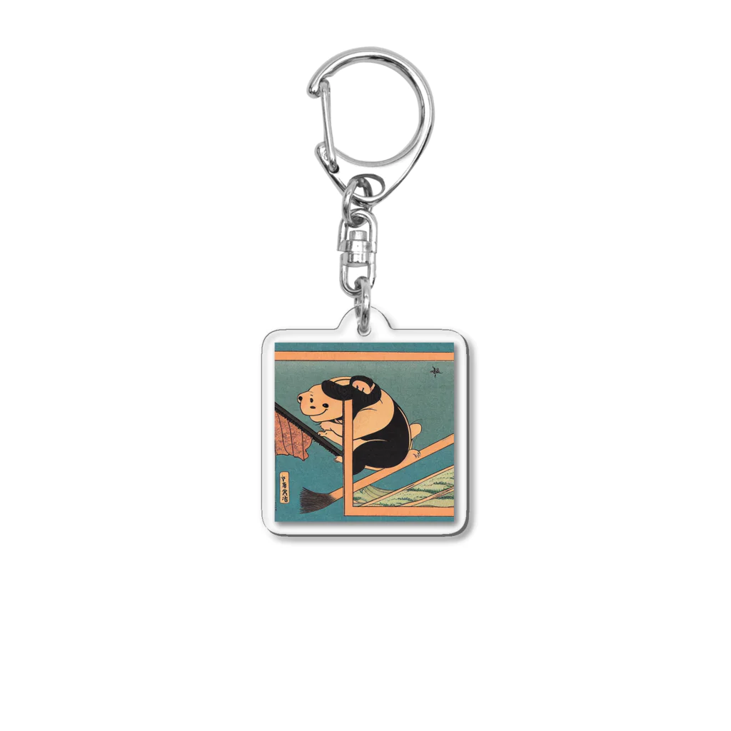 KANEKOの浮世絵風ビーバーズ2 Acrylic Key Chain