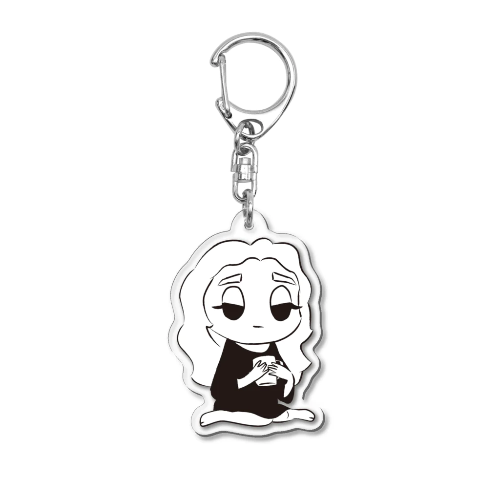 失恋熊のチルガール Acrylic Key Chain