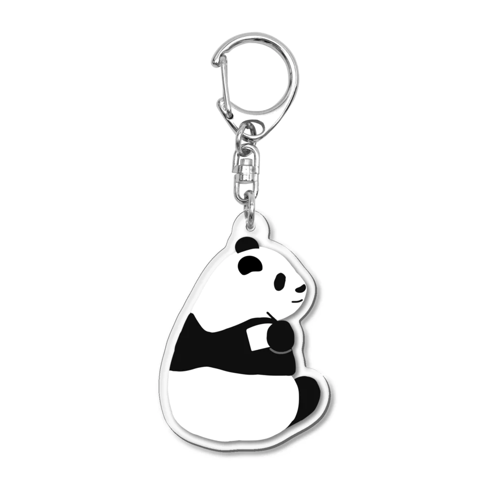 パンダむんの湿布貼る Acrylic Key Chain