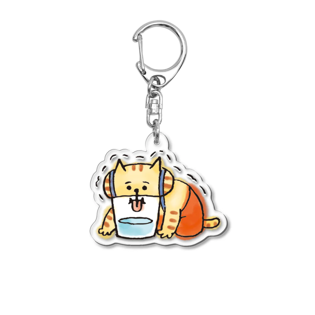 ごろごろにゃんすけのねこらしいにゃんすけ Acrylic Key Chain