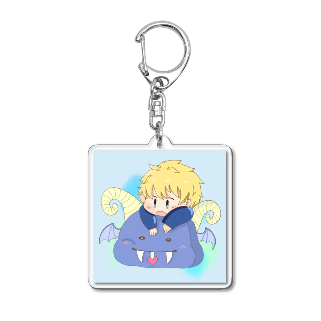 やは、@歌い手のミニキャラ Acrylic Key Chain