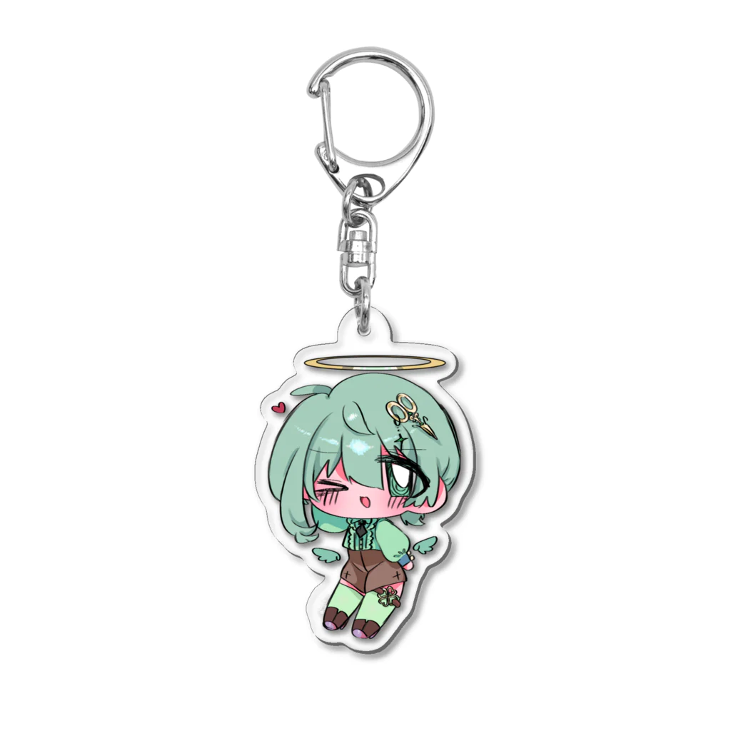 飴ｶﾞｴﾙの歩みの蛙くん Acrylic Key Chain