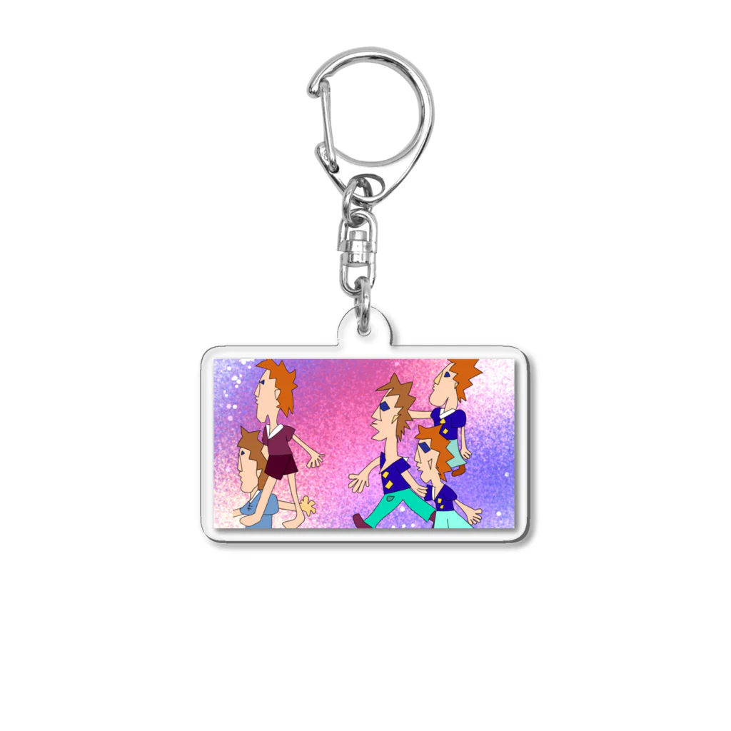 ぷにっとショップの横向きくん Acrylic Key Chain