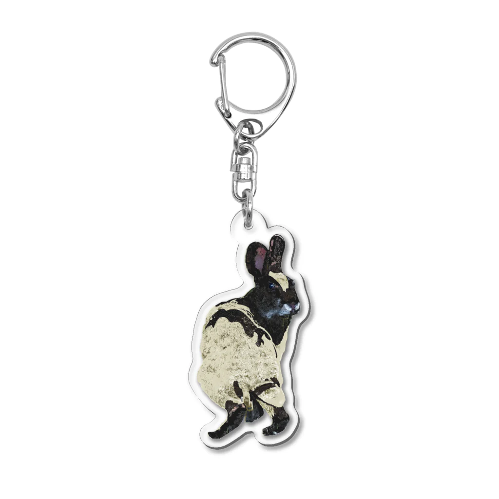 AngelRabbitsのRabbit Heart Mother Acrylic Key Chain