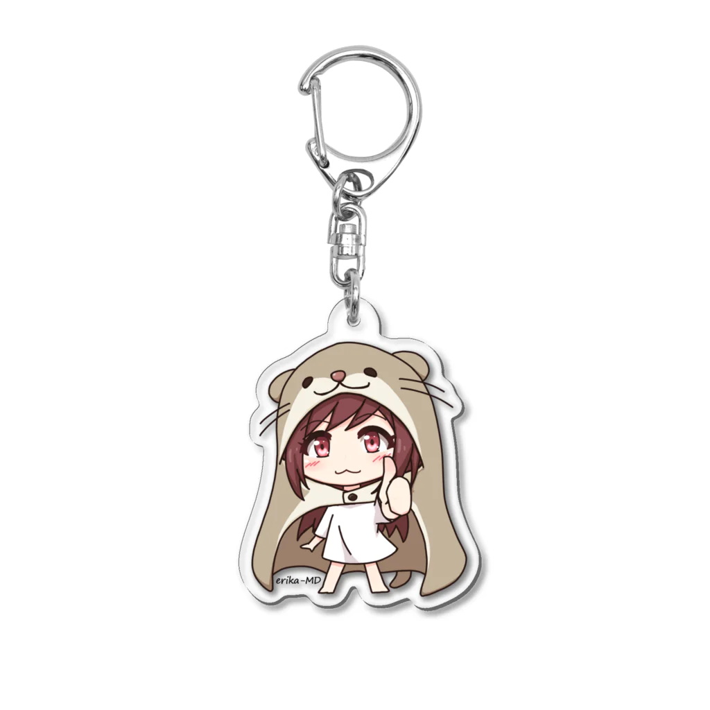 erika-MDのカワウソミニキャラ erika-MD Acrylic Key Chain