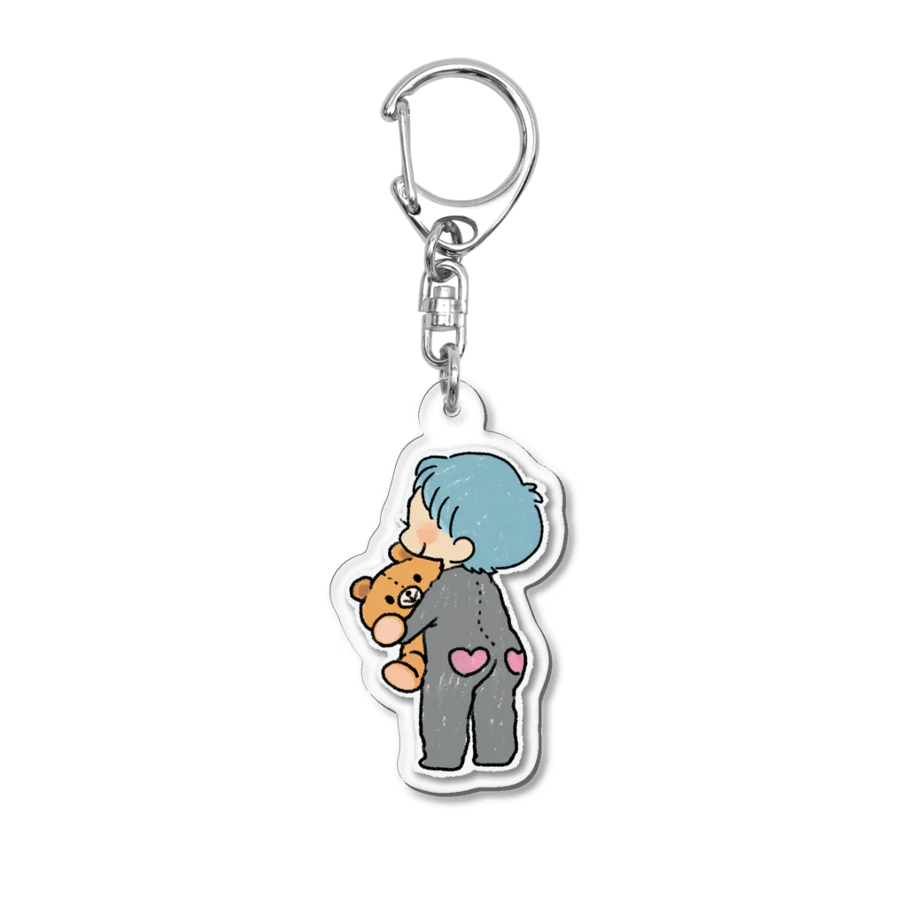 消しゴムはんこ屋おさとのかぼパンちゃん Acrylic Key Chain