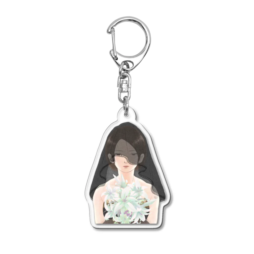 OCTPATH。の黒い花嫁 Acrylic Key Chain