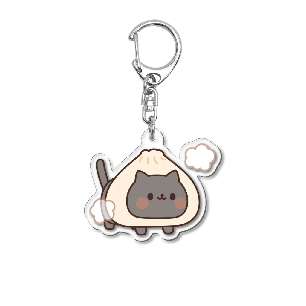 DECORの黒猫　肉まんマンver. Acrylic Key Chain