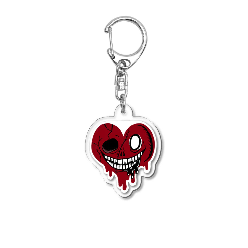 kuzudameya shop💀 by SUZURIのcreepy melty アクキー（ホワイトバック Acrylic Key Chain