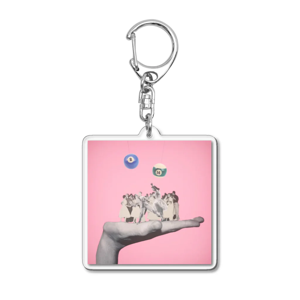 だっくのcollageart storeの016 Acrylic Key Chain