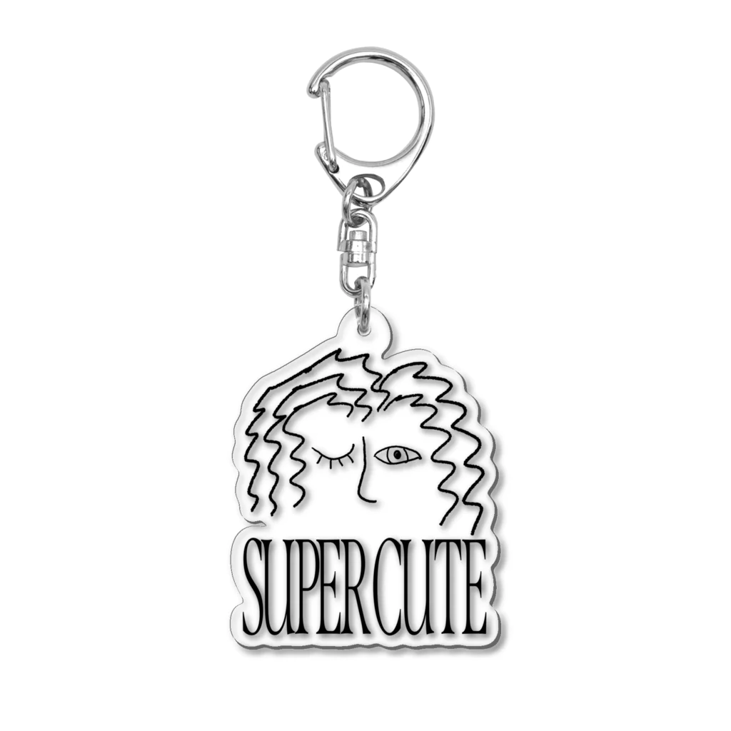 garden peopleのSUPER CUTE ソバージュなやんぐ Acrylic Key Chain