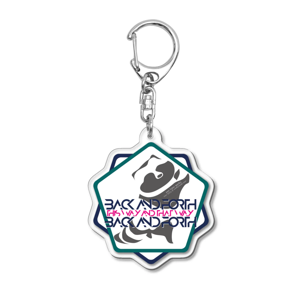 ぽんたぬわーくすのpon92tanuki　アクリルキーホルダー Acrylic Key Chain