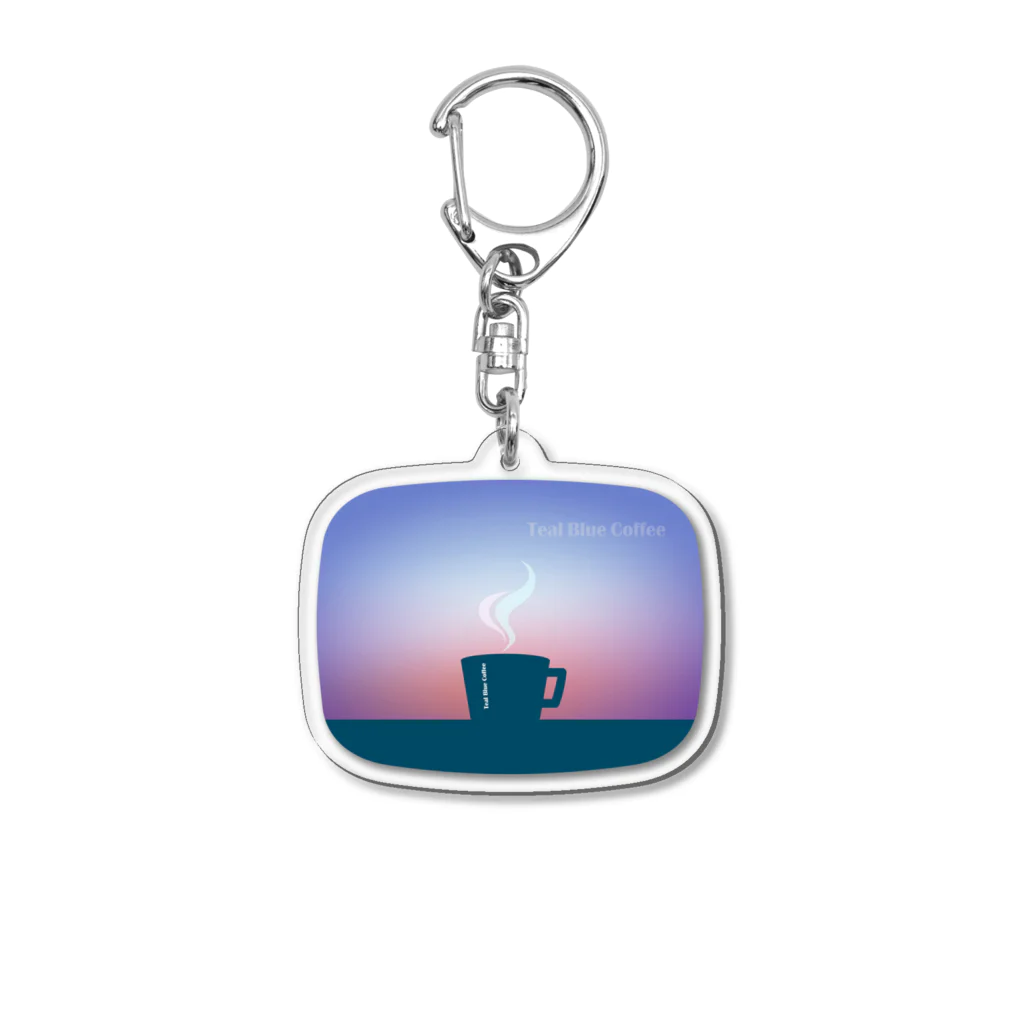 Teal Blue CoffeeのTeal Blue Hour アクリルキーホルダー