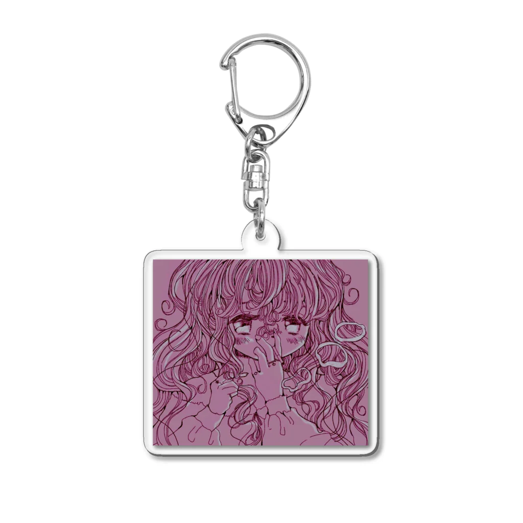 スズランスミレのshabon Acrylic Key Chain