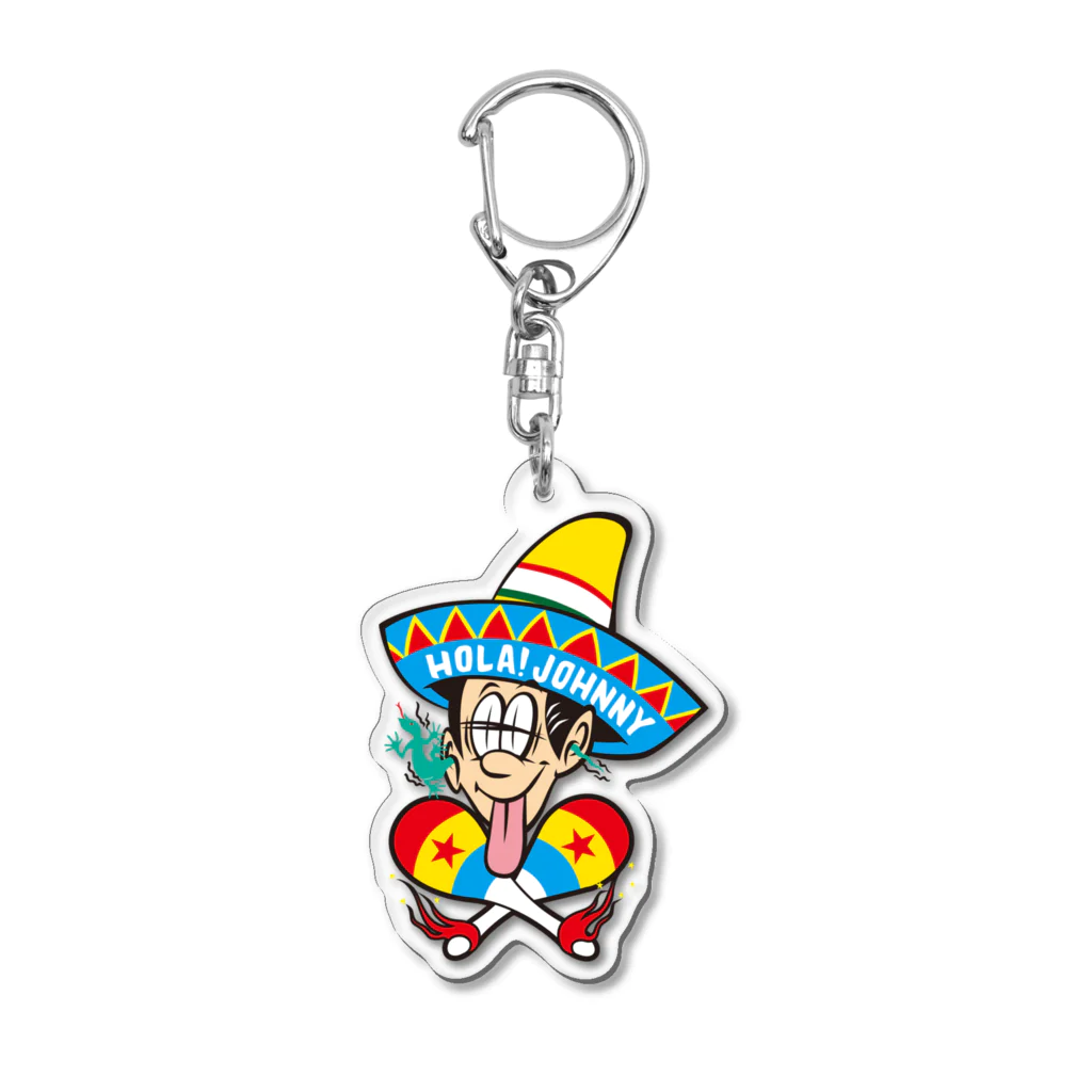 ジョニーくんの  HOLA! JOHNNY with MARACAS Acrylic Key Chain