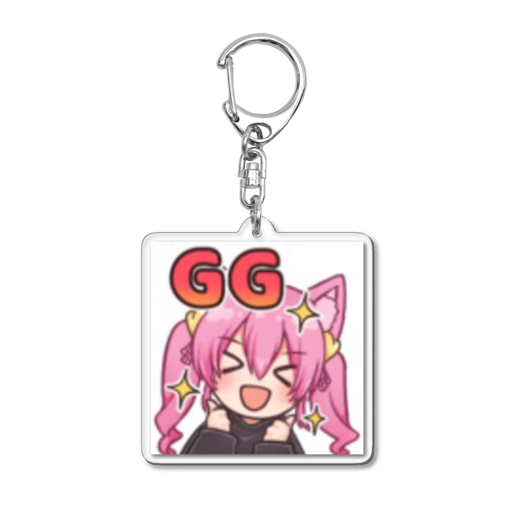 豚あちゃん豚_個人Vtuberの豚あちゃん豚 Acrylic Key Chain