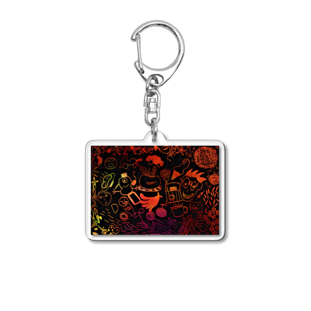 tanu-タヌ-のI love  collection  Acrylic Key Chain