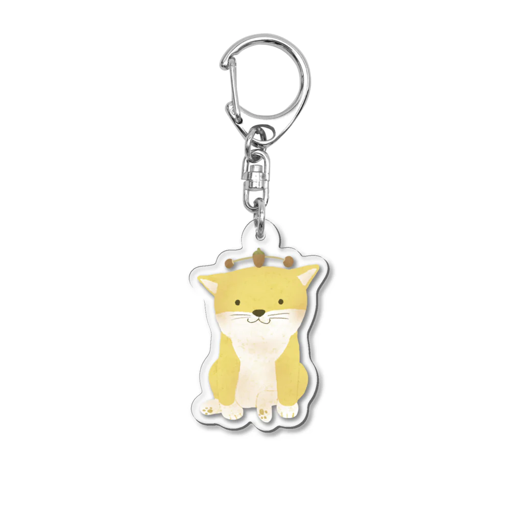 momomamiのしばちゃん×天秤座 Acrylic Key Chain