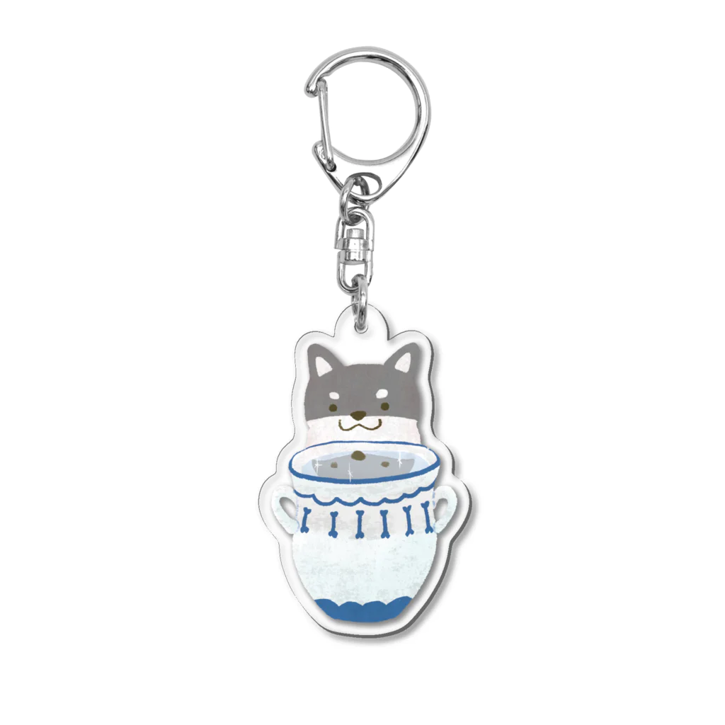 momomamiのしばちゃん×水瓶座 Acrylic Key Chain