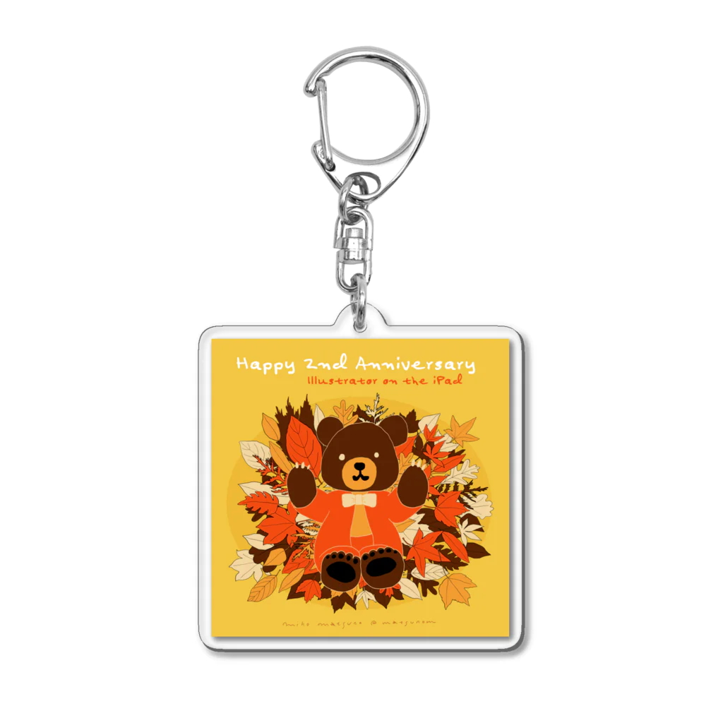 Miho MATSUNO online storeのHappy 2nd Anniversary Acrylic Key Chain