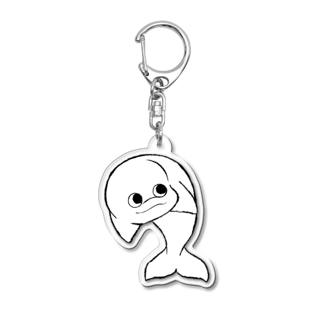 まろやか海の家のまろもおでかけ連れてっての顔 Acrylic Key Chain