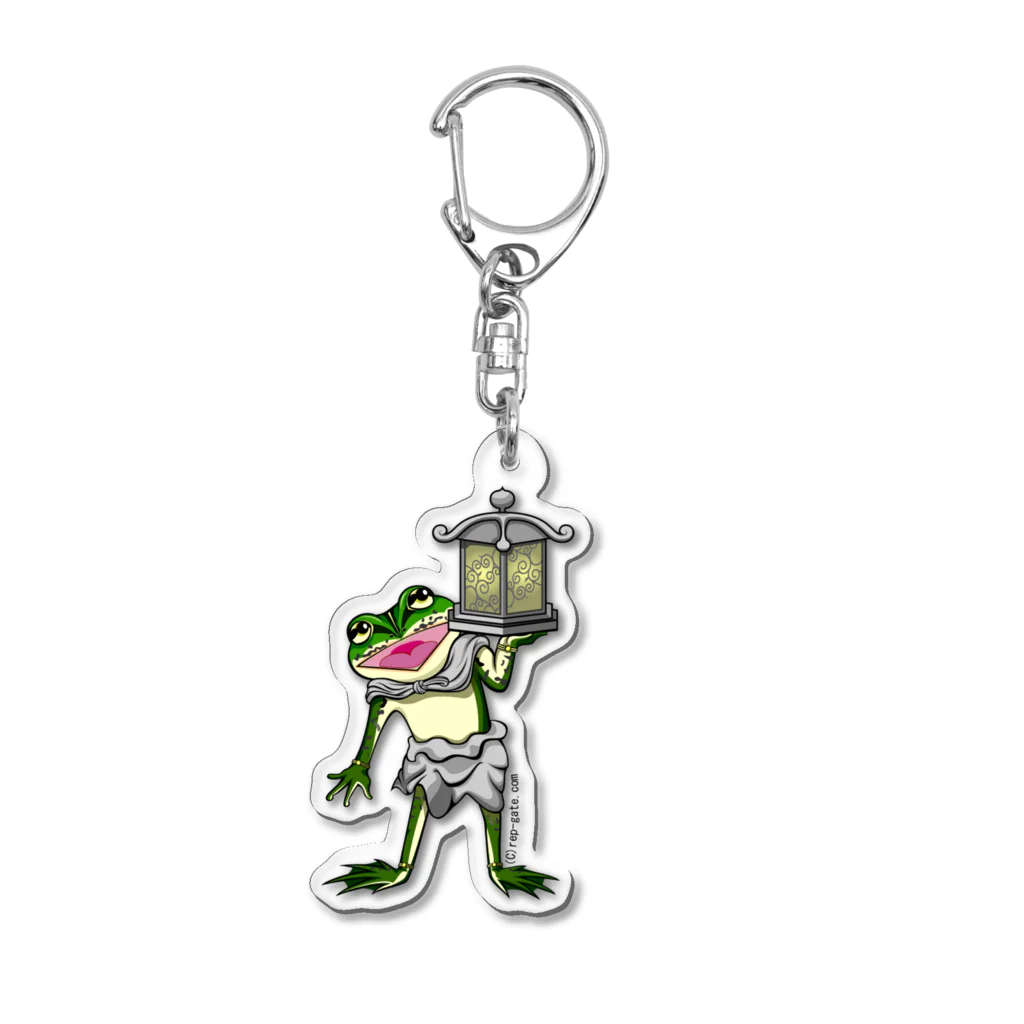 もむのふの爬虫類グッズやさんの天燈鬼トノサマガエルアクキー Acrylic Key Chain