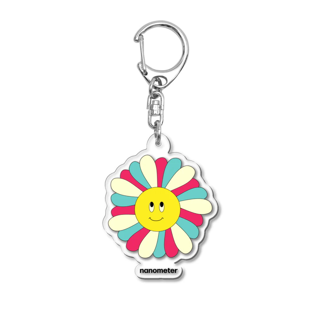 nanometerのnanometer『レトロお花』アクリルキーホルダー Acrylic Key Chain