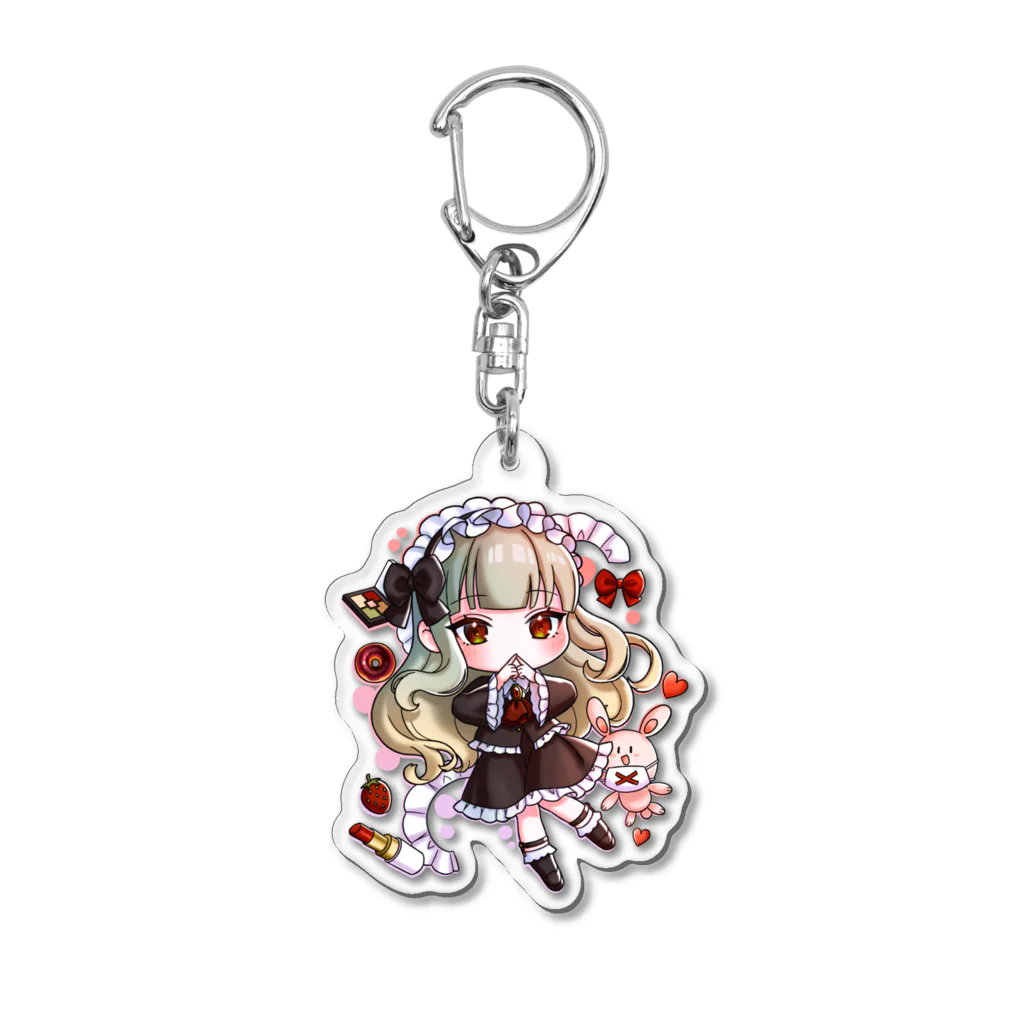 熱血漫画根性会[NMKon-line store]のam:◯◯ボイスのフリルちゃん Acrylic Key Chain