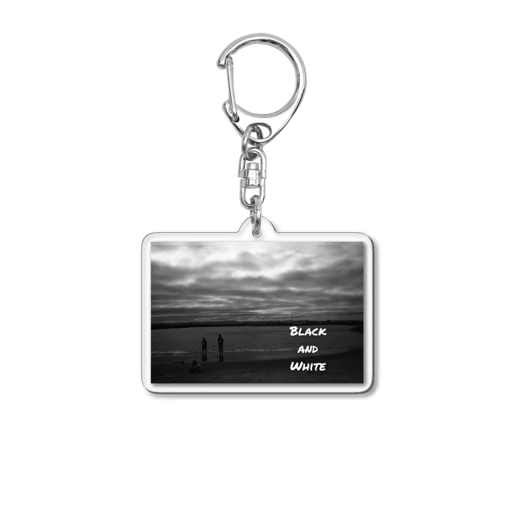 FILM CANERA FANのCloudy Sky and Ocean  Acrylic Key Chain