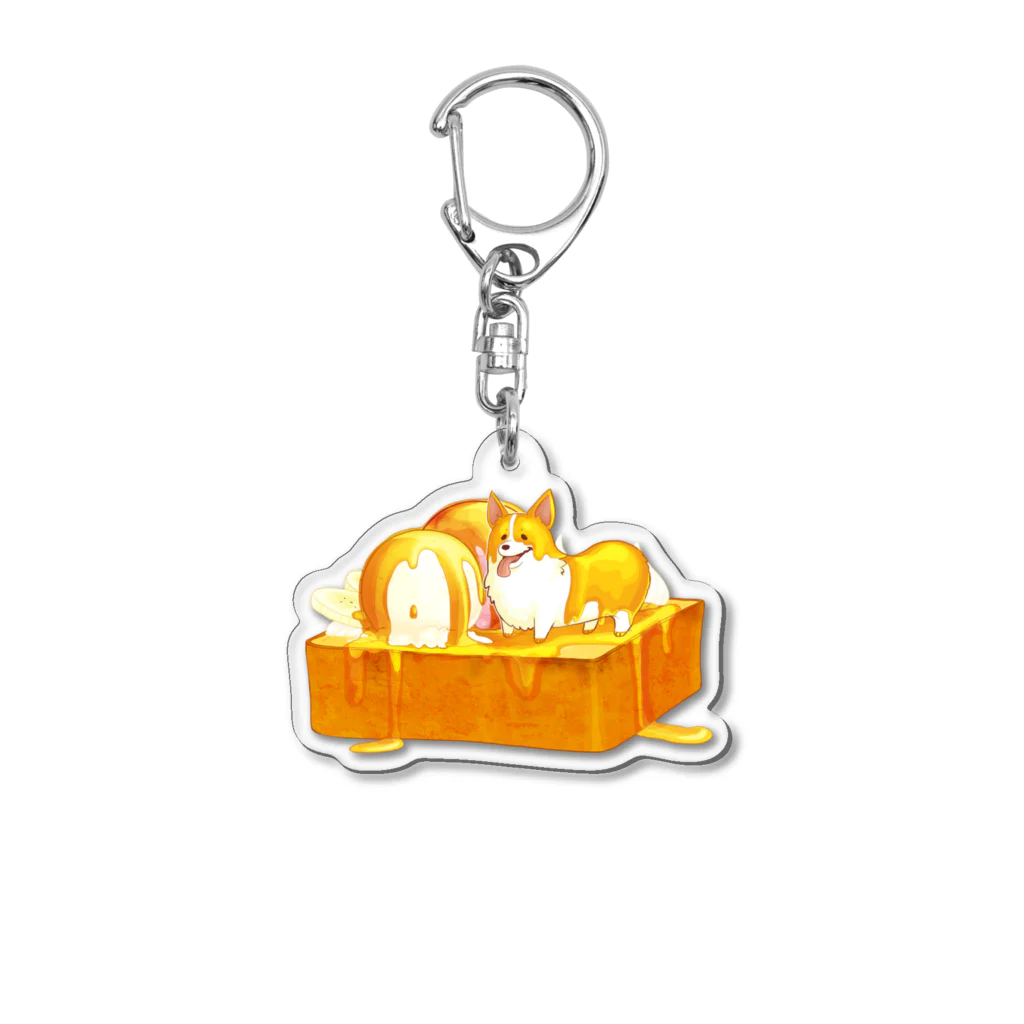 ねむいのハニトーコーギー Acrylic Key Chain