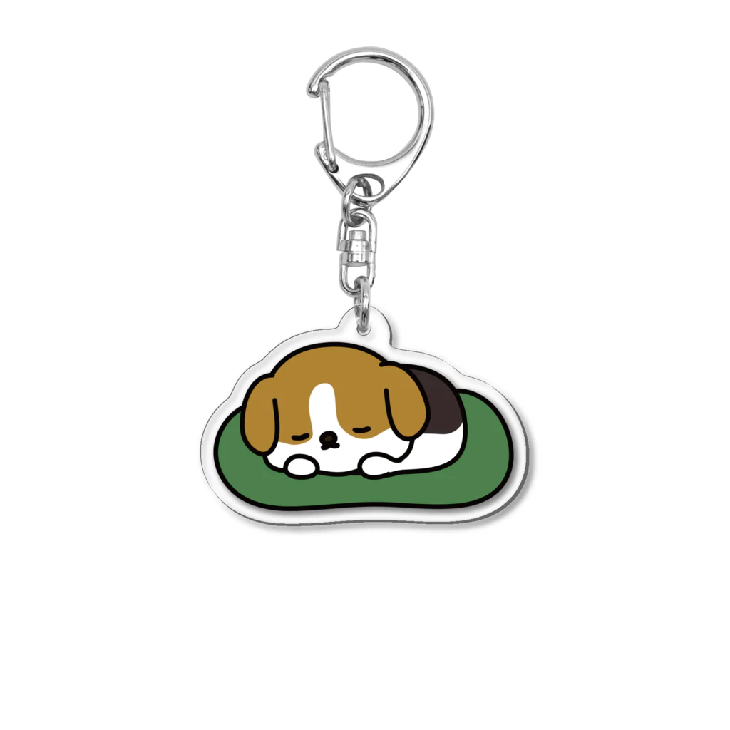 DECORのもちころワンコ　すやすや Acrylic Key Chain