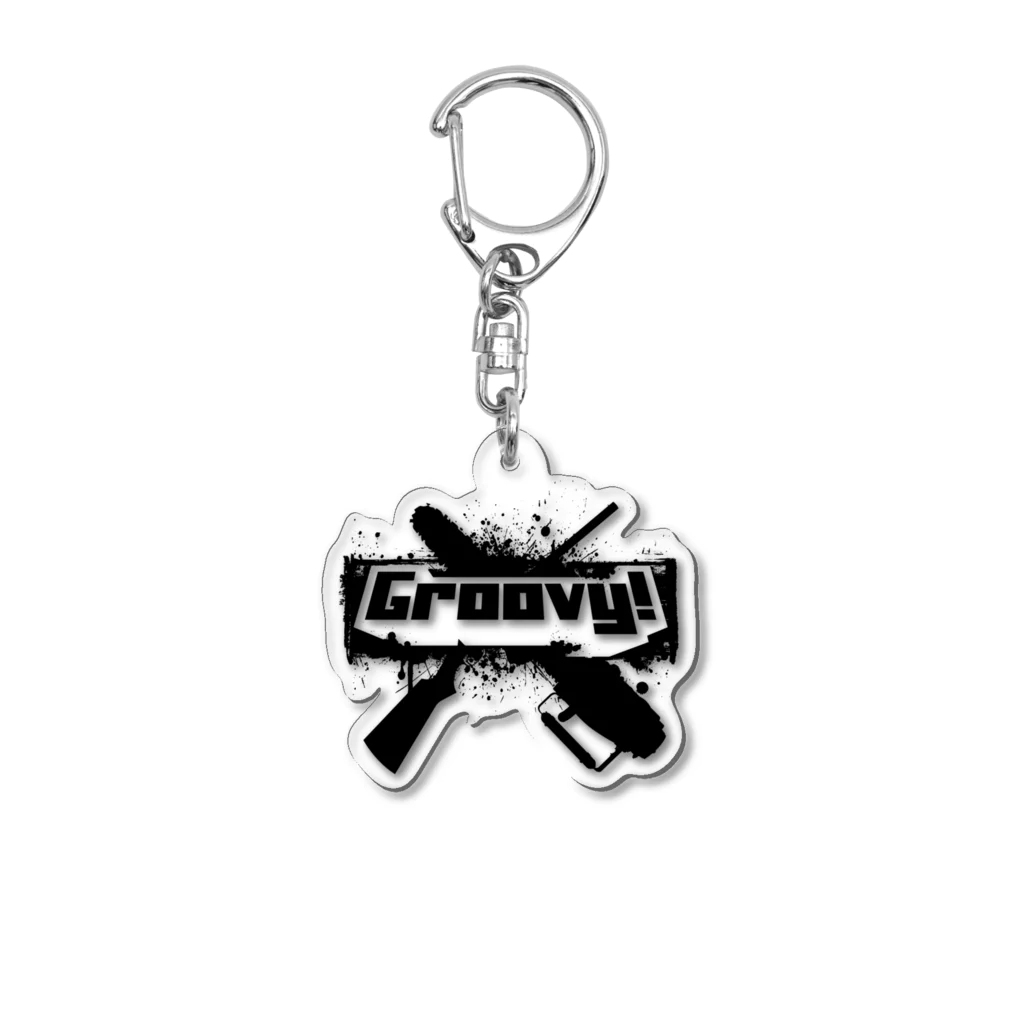 stereovisionのGroovy!(イカすぜ) Acrylic Key Chain