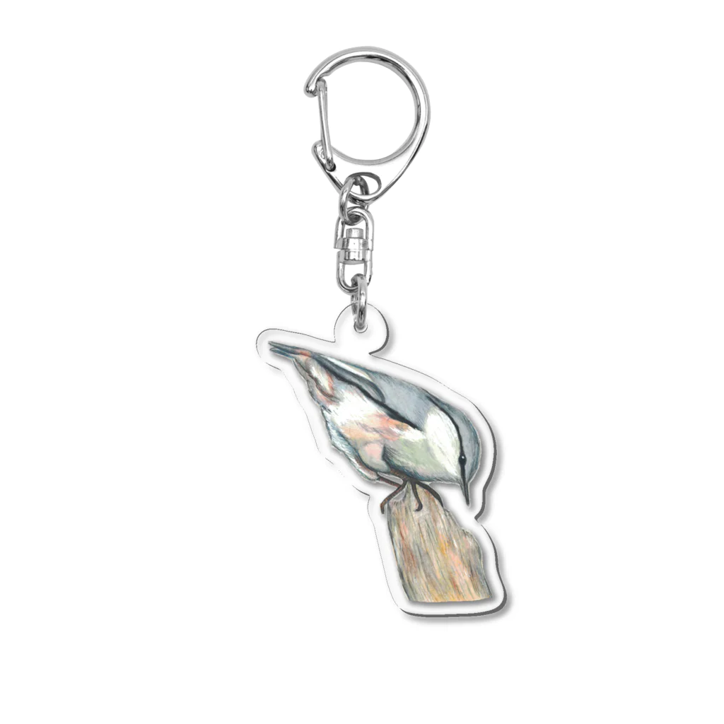 森図鑑の[森図鑑] ゴジュウカラ Acrylic Key Chain