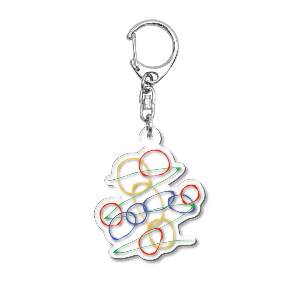 えだまめこの開放 Acrylic Key Chain