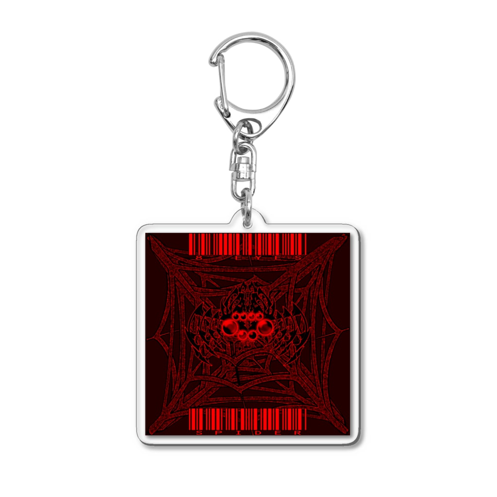 Ａ’ｚｗｏｒｋＳの8-EYES SPIDER RED Acrylic Key Chain