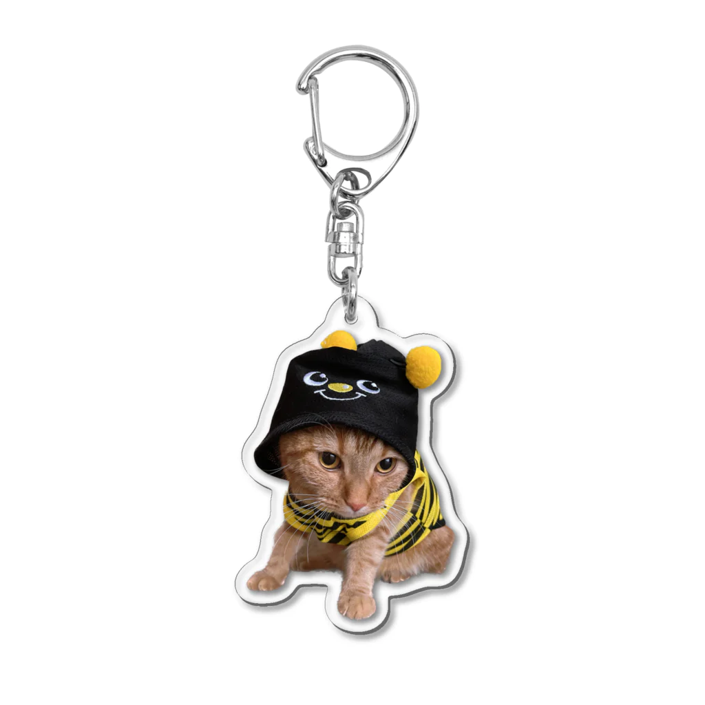 茶太郎🐱とモンブランの茶太郎のコスプレ ハチシリーズ Acrylic Key Chain