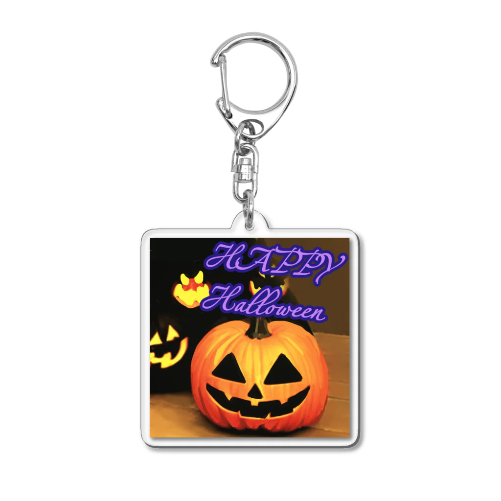 ガシャジャングルの HAPPY HALLOWEEN (ハッピー ハロウィン) アクリルキーホルダー