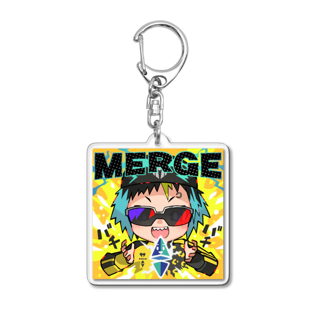 MEGAMIオフィシャルグッズショップ SUZURI支店のEtherean "The MERGE" アクリルキーホルダー アクリルキーホルダー