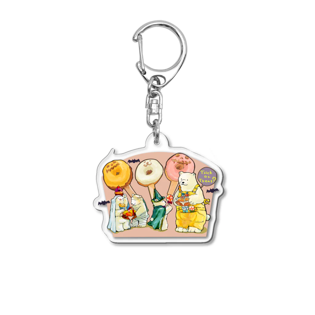 ジョニー|イラストレーターのしろくまハロウィン Acrylic Key Chain